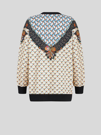 ROUND NECK PRINTED SWEATSHIRT