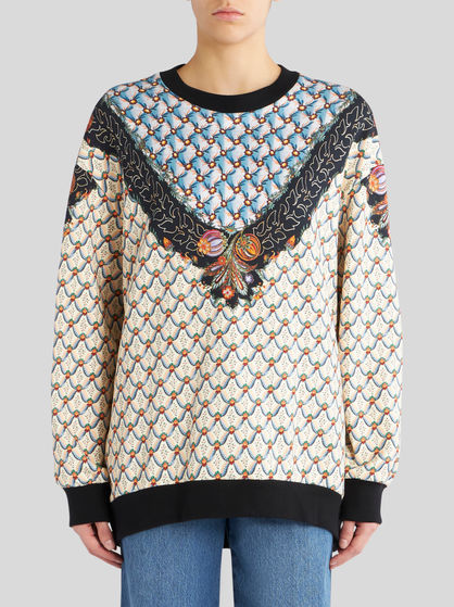 ROUND NECK PRINTED SWEATSHIRT