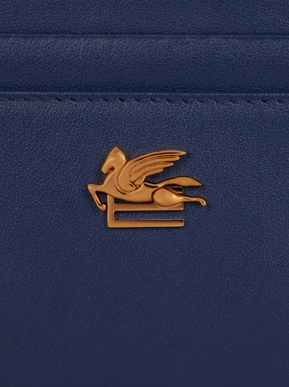 LEATHER CREDIT CARD HOLDER WITH PEGASO