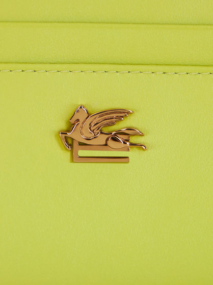 LEATHER CREDIT CARD HOLDER WITH PEGASO