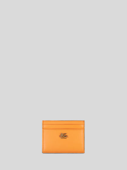 LEATHER CREDIT CARD HOLDER WITH PEGASO