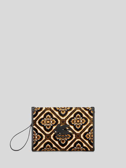 LARGE JACQUARD POUCH