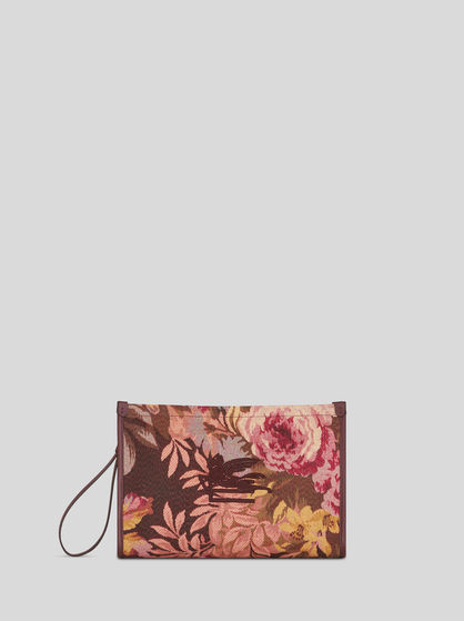 LARGE FLORAL POUCH
