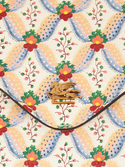 LEATHER FLORALIA CLUTCH BAG