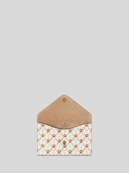 LEATHER FLORALIA CLUTCH BAG