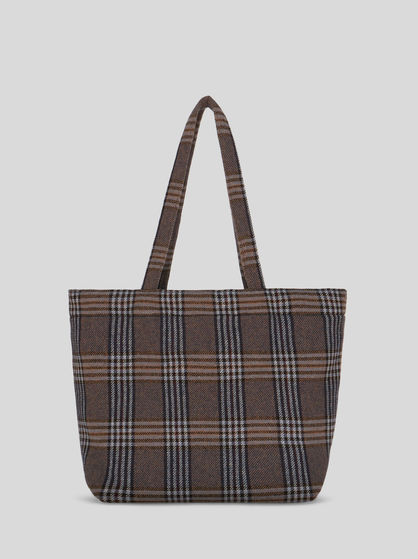 MEDIUM CHECK SOFT TROTTER BAG