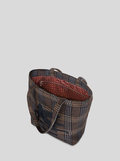 MEDIUM CHECK SOFT TROTTER BAG