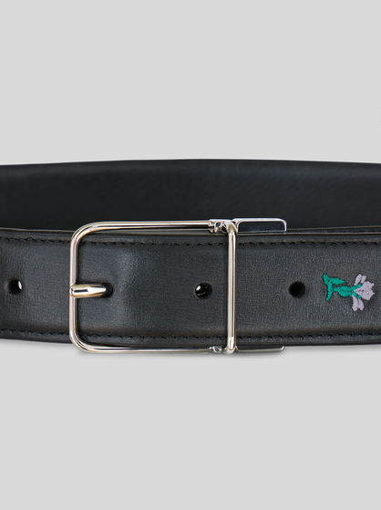 REVERSIBLE BELT WITH EMBROIDERY