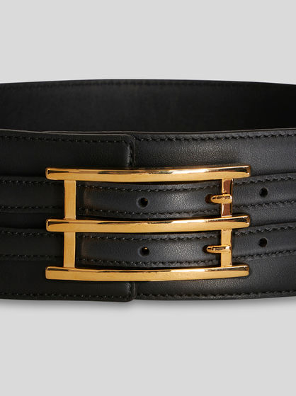 LEATHER BELT WITH ETRO BUCKLE