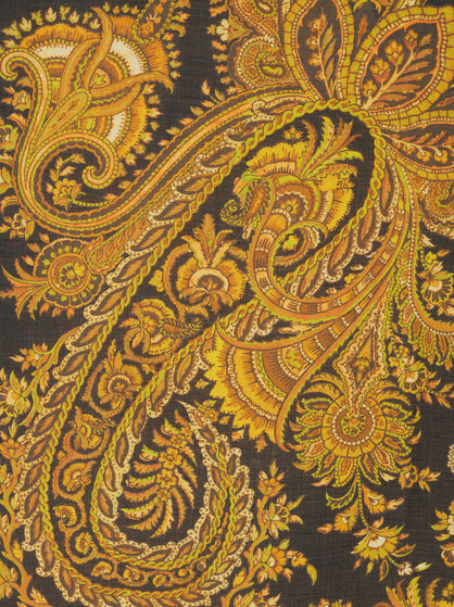 SHAWL WITH PLACED PAISLEY PRINT