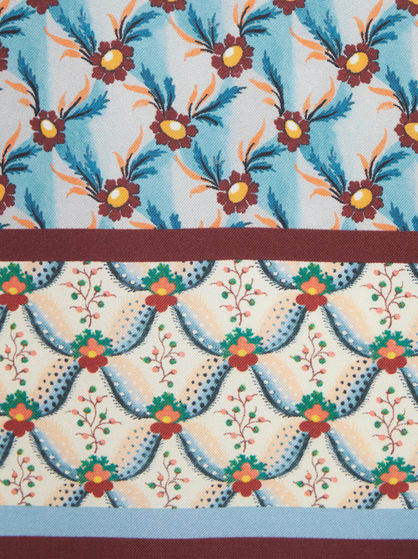 FLORAL SILK SCARF