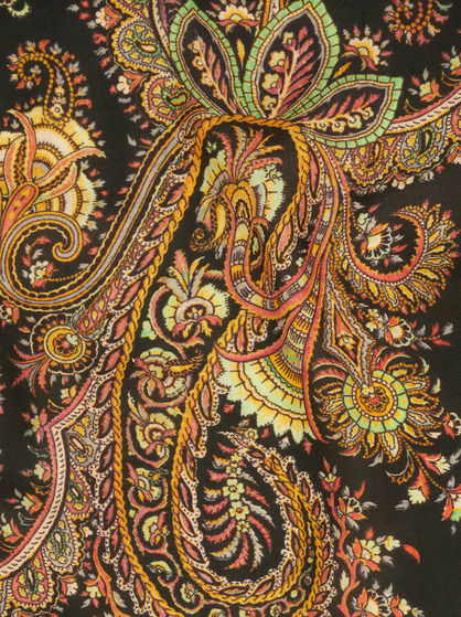 PAISLEY CASHMERE AND SILK SCARF