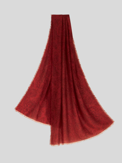WOOL, CASHMERE AND SILK SCARF