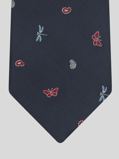 PAISLEY、蝴蝶及蜻蜓图案领带