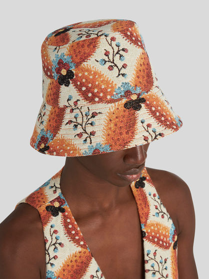 JACQUARD BUCKET HAT