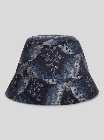 DENIM JACQUARD BUCKET HAT