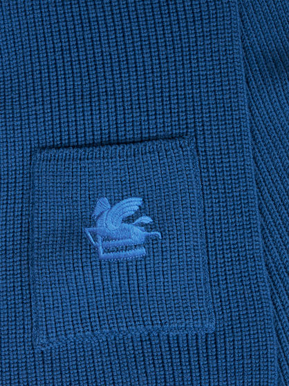 KNITTED SCARF WITH LOGO