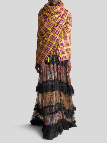 CHECK SHAWL