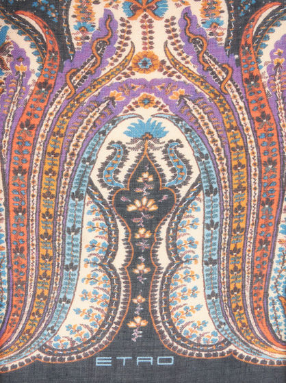 PAISLEY AND POLKA DOT SCARF