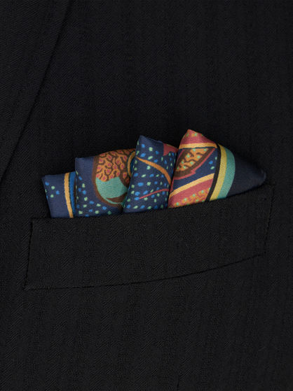JUNGLE PRINT POCKET SQUARE