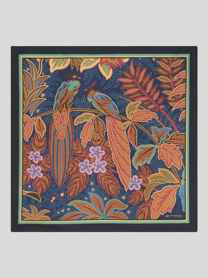 JUNGLE PRINT POCKET SQUARE