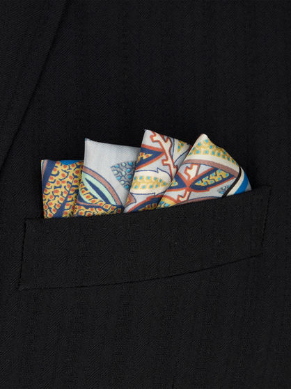 JUNGLE PRINT POCKET SQUARE