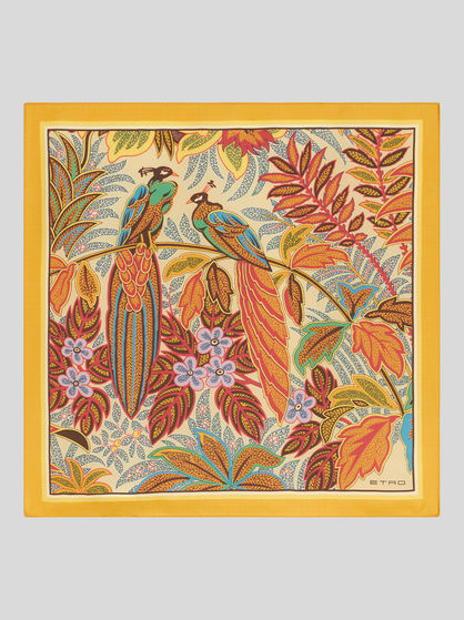 JUNGLE PRINT POCKET SQUARE