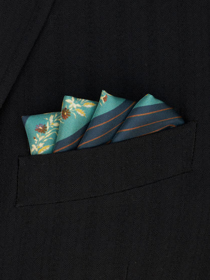 STRIPED POCKET SQUARE
