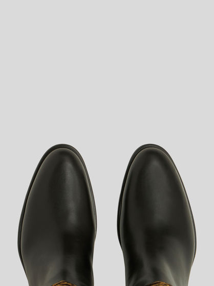 JACQUARD FABRIC RIDING BOOTS