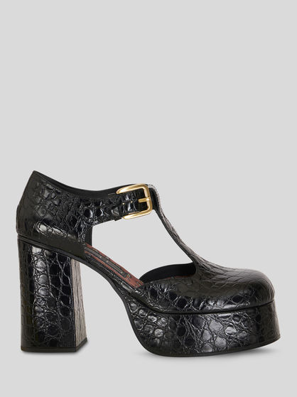 Mary Jane platform shoes | Women | Black | ETRO