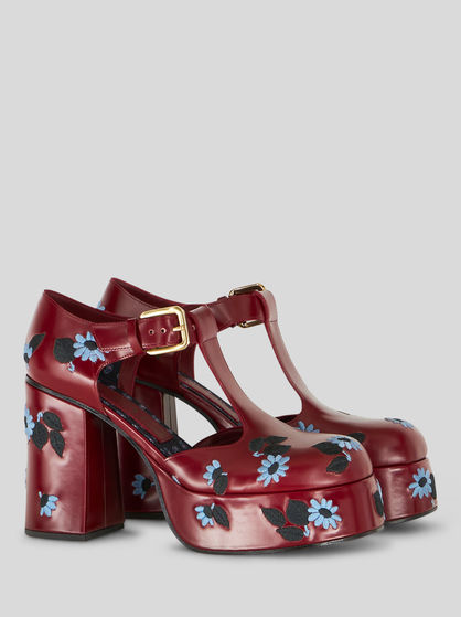 EMBROIDERED MARY JANE SHOES
