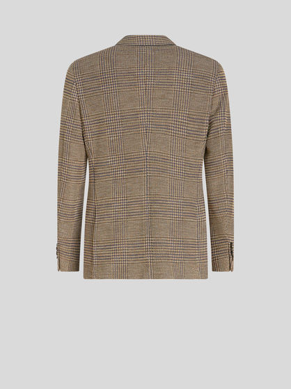 CHECK JERSEY JACKET