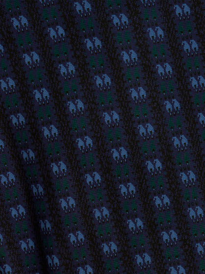 JACKET WITH MICRO TIE PRINT PATTERN