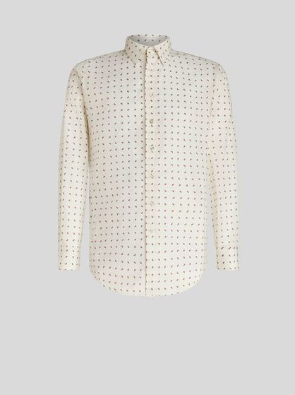 SHIRT WITH MICRO PAISLEY PATTERNS