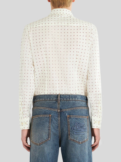 SHIRT WITH MICRO PAISLEY PATTERNS
