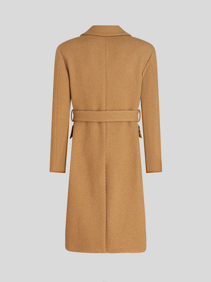 DOUBLE-BREASTED WOOL COAT