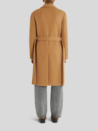 DOUBLE-BREASTED WOOL COAT