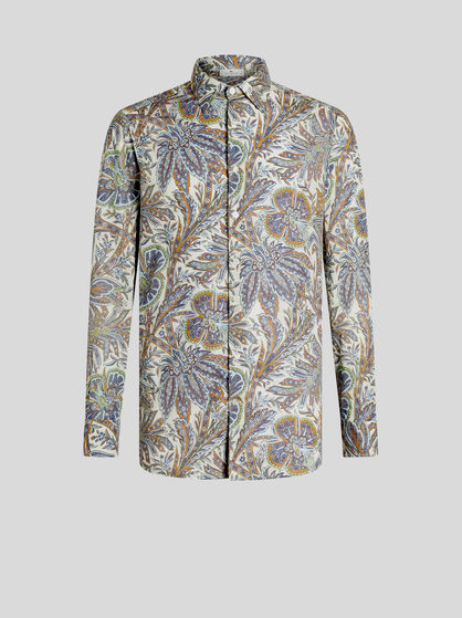 SHIRT WITH FOLIAGE PATTERN