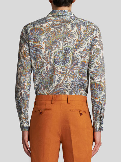 SHIRT WITH FOLIAGE PATTERN