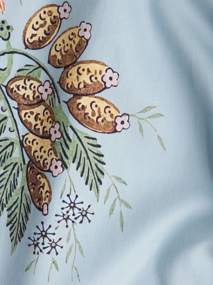 SHORT-SLEEVED PRINTED COTTON SHIRT