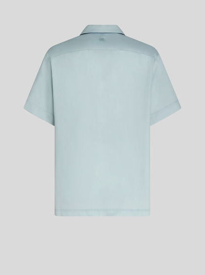 SHORT-SLEEVED PRINTED COTTON SHIRT