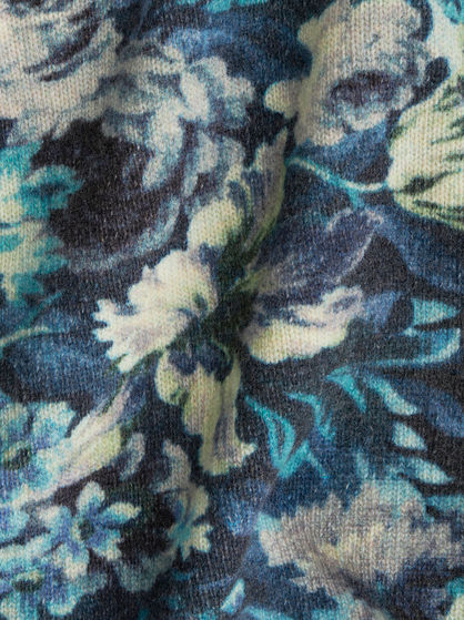 FLORAL FOLIAGE ROUND NECK JUMPER