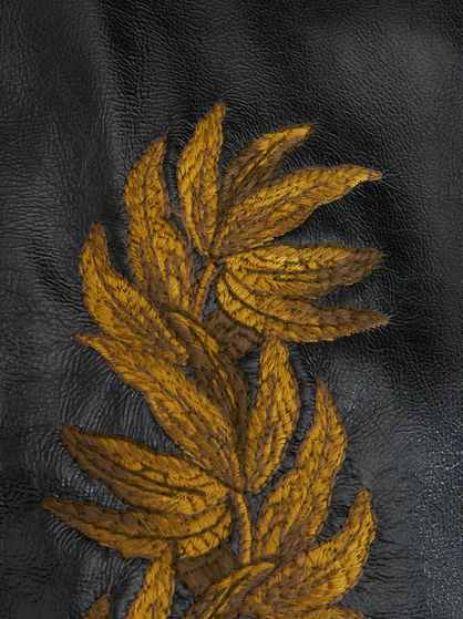 JACKET WITH FLORAL EMBROIDERY