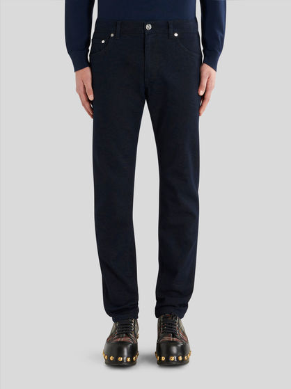 TON-SUR-TON JACQUARD JEANS