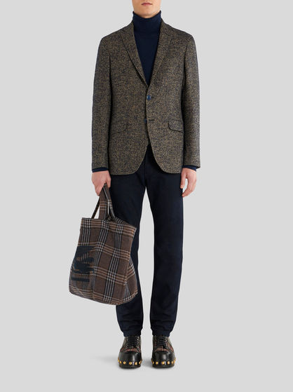 TON-SUR-TON JACQUARD JEANS