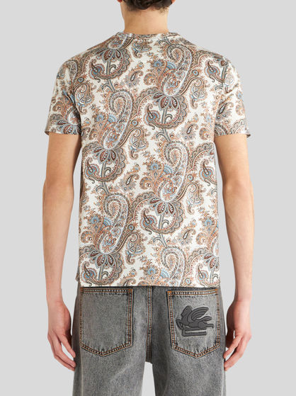 PAISLEY COTTON T-SHIRT