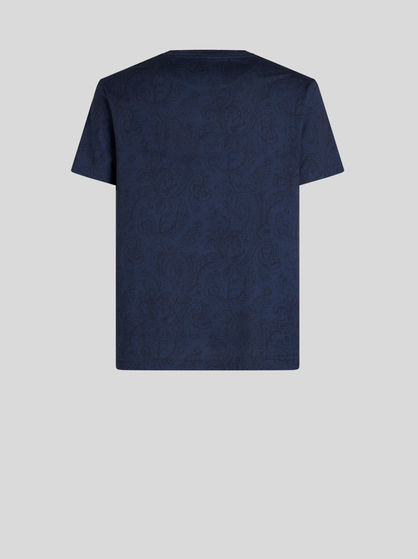 Paisley pattern t-shirt | Men | Blue | ETRO