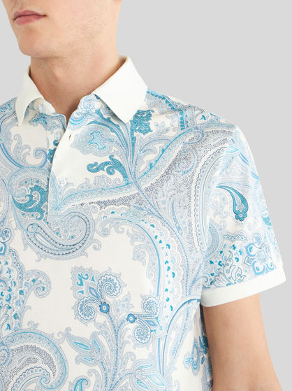 Ornamental Paisley polo shirt | Men | White | ETRO