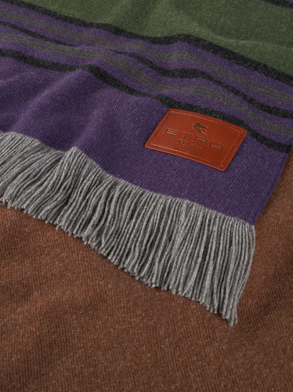 WOOL AND CASHMERE THROW BLANKET
