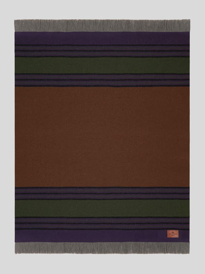 WOOL AND CASHMERE THROW BLANKET